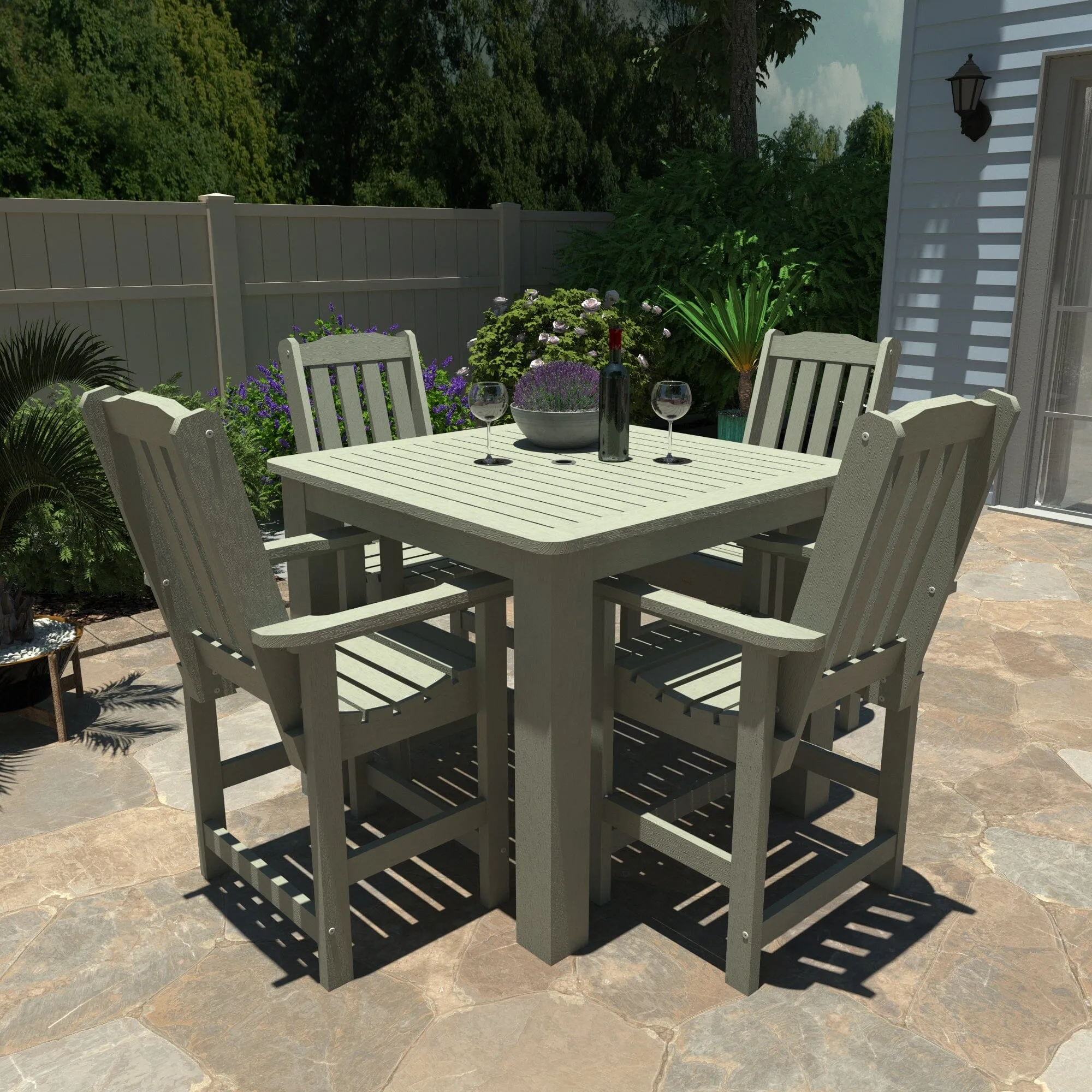 Lehigh 5pc Square Dining Set 42in x 42in - Counter Height
