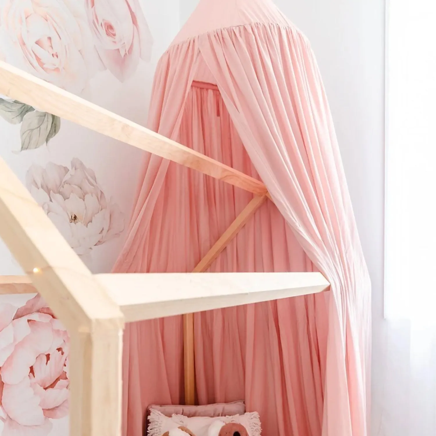 Linen Canopy Rose Petal Pink