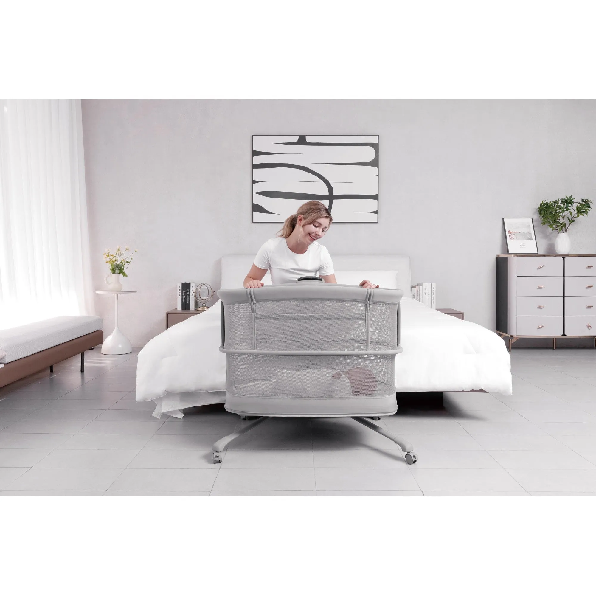 Mastela Dream Starlight Bedside Bassinet Birth  to 12M