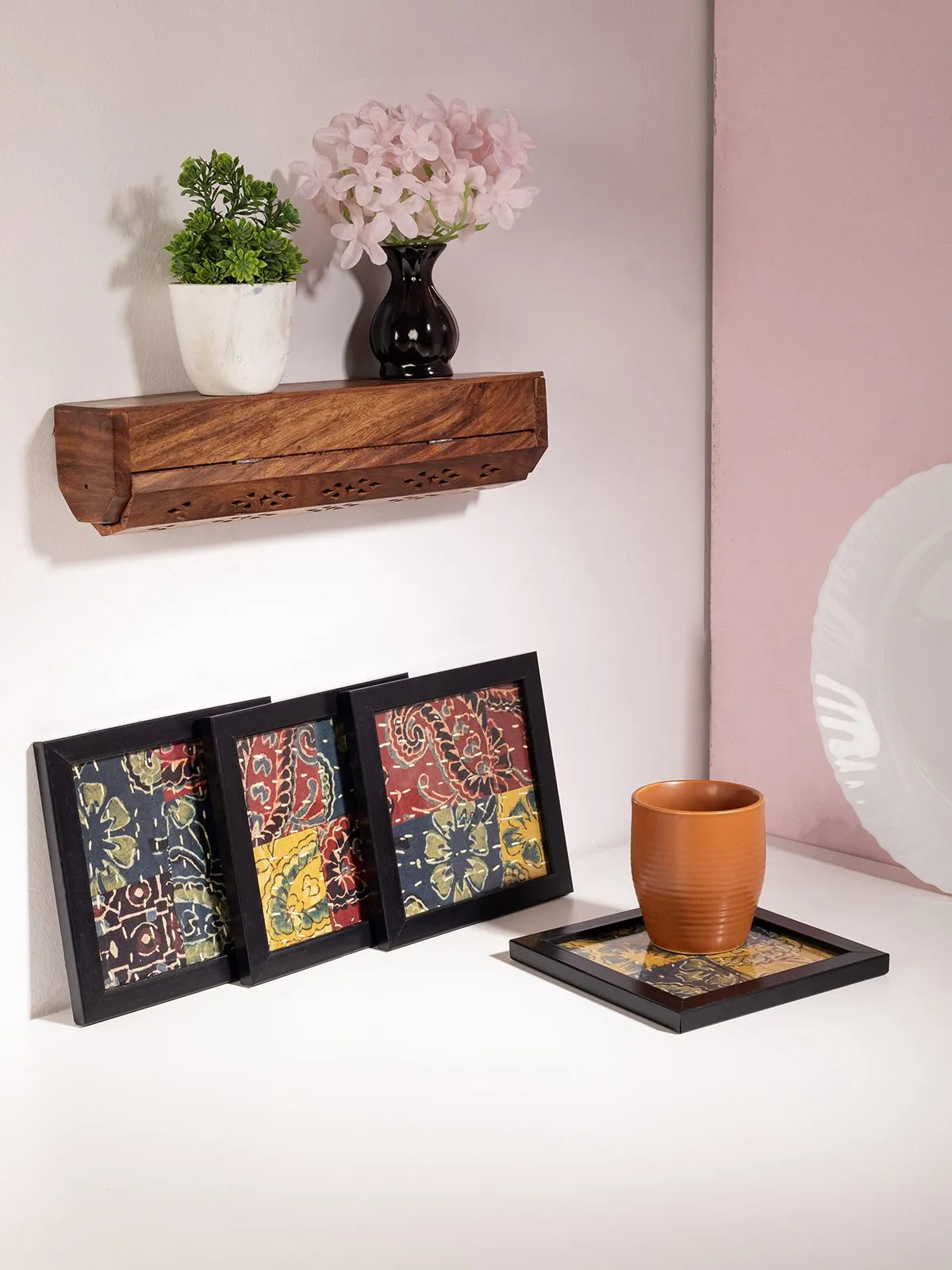 Patch Work Floral Coasters