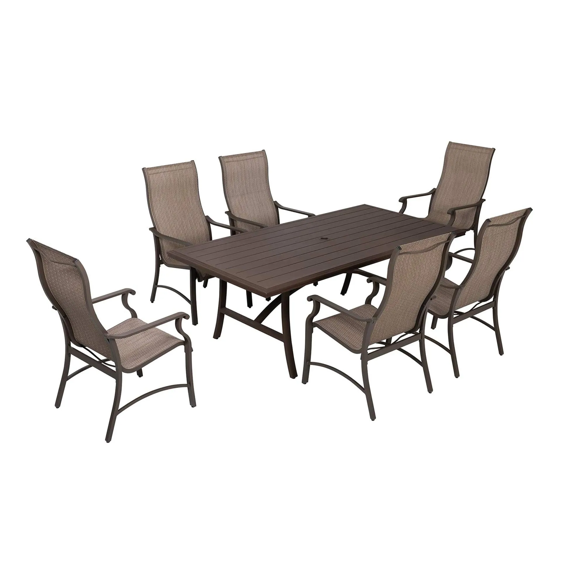 Patio Time Trevi 7-Piece Textilene Dining Set