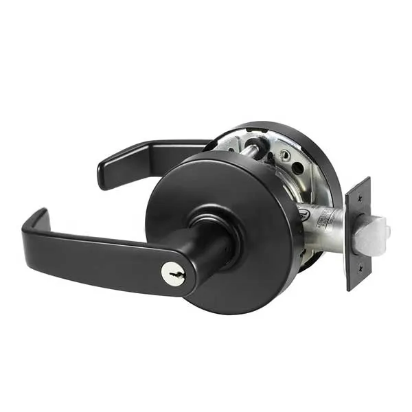 Sargent - 10G04 - Mechanical Cylindrical Lock - L Rose / L Lever - Storeroom - C Keyway - Black Suede Powder Coat - Grade 1