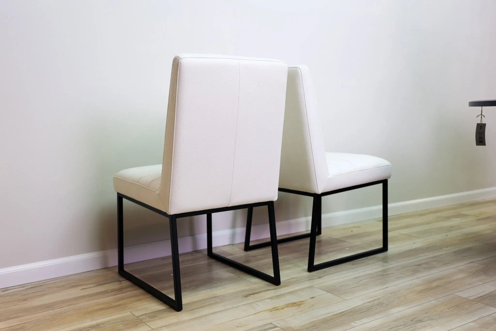 Stark White Faux Leather Dining Chair