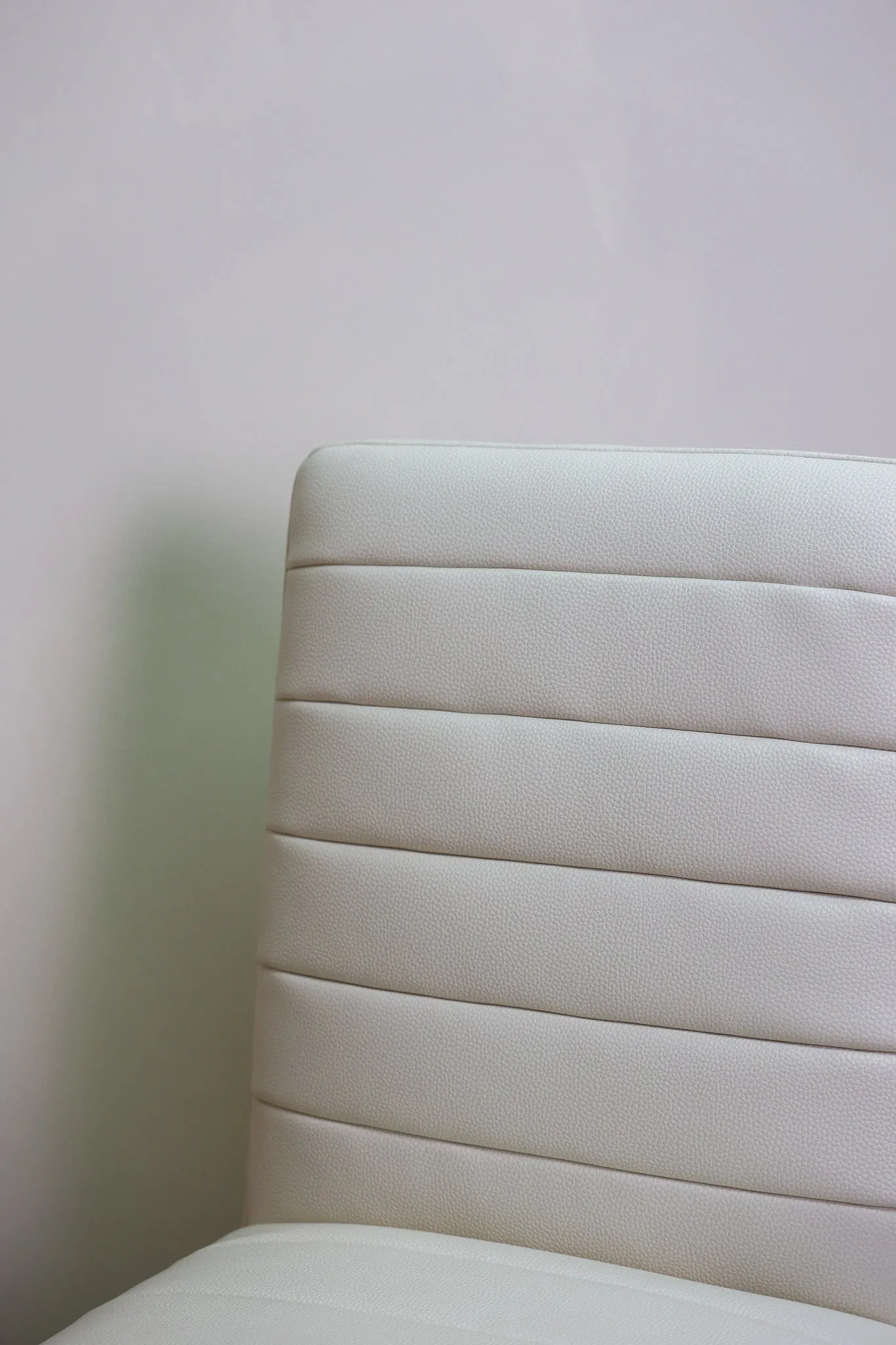 Stark White Faux Leather Dining Chair
