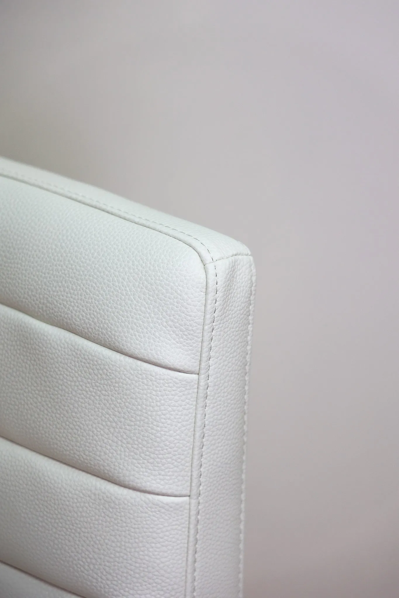 Stark White Faux Leather Dining Chair