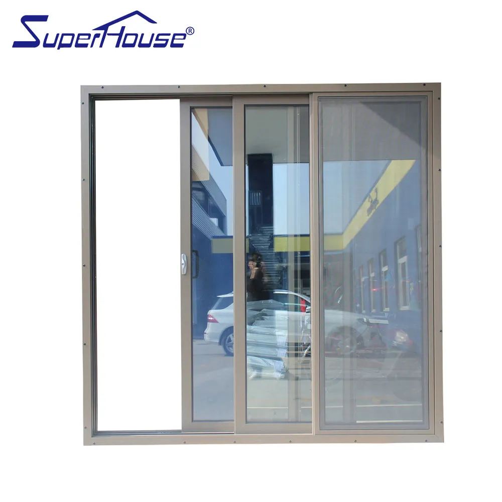 Suerhouse Aluminium track 3 panel sliding closet doors lowes with Dade testing