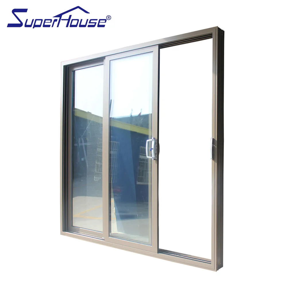Suerhouse Aluminium track 3 panel sliding closet doors lowes with Dade testing