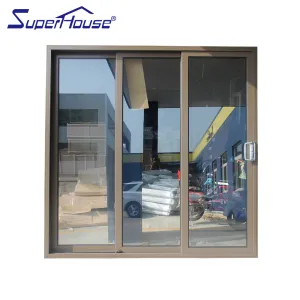 Suerhouse Aluminium track 3 panel sliding closet doors lowes with Dade testing