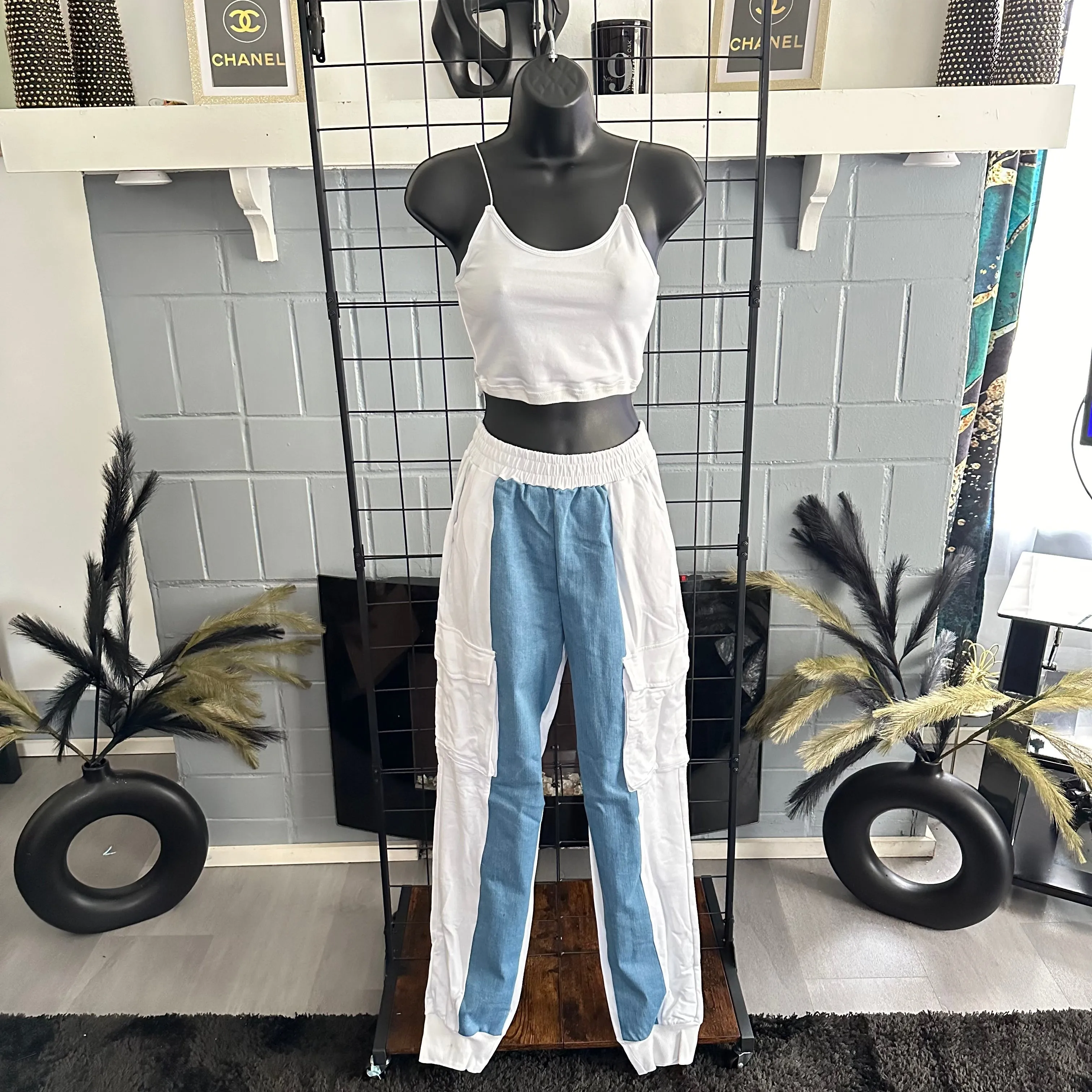 Whatever Plans White Jogger Set